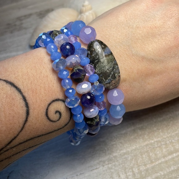 JRSDesignsltd Jewelry - Llanite & crystal set